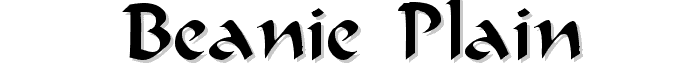 Beanie Plain: font